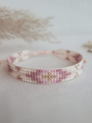 Bransoletka tkana Pinky