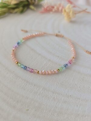 Mini bransoletka z kryształków Floral